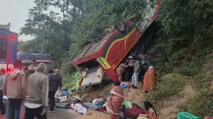 Eight pilgrims killed as bus falls into gorge in Andhra
