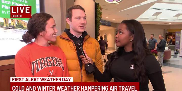 Winter weather impacting flights at RIC