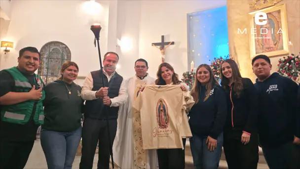 Antorchistas guadalupanos inician recorrido en Hermosillo