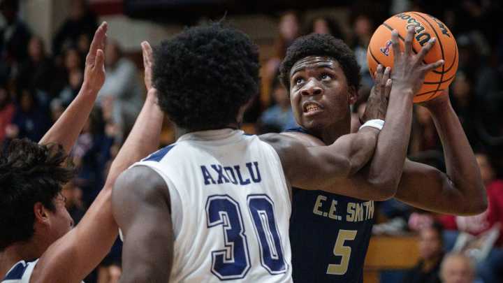 Check out photos from E.E. Smith at Terry Sanford basketball game