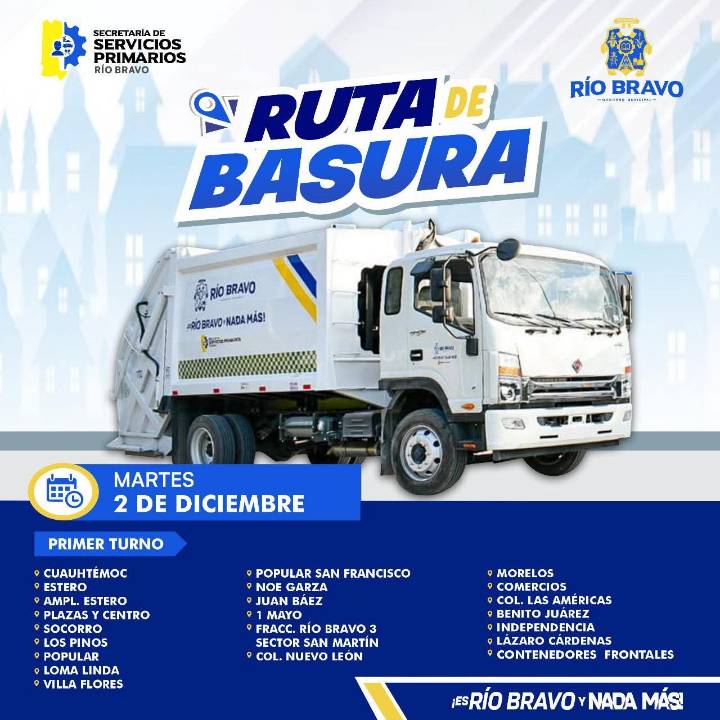 Recolección de basura del día de hoy