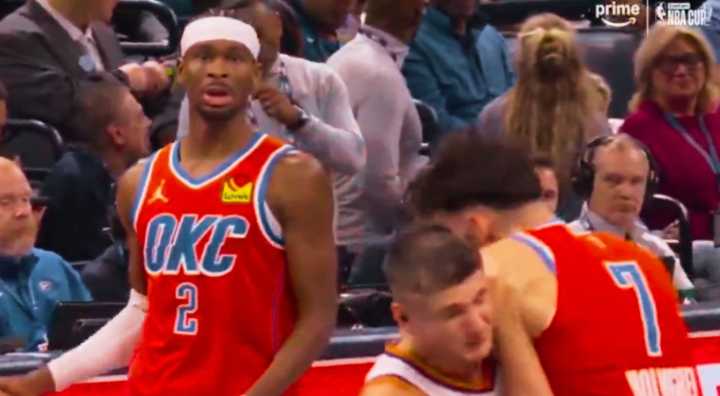 Cameras Capture Shai Gilgeous-Alexander’s Hilarious Reaction To Flagrant Foul On Chet Holmgren [VIDEO]