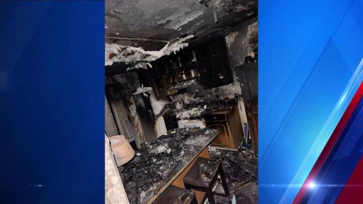 Flames roar inside Headland home