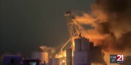 Bluffton grain bin fire reported Tuesday evening