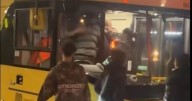 Mayhem on Bee Network bus as passengers start fighting in huge brawl