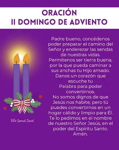 Que festejamos el segundo domingo de Adviento