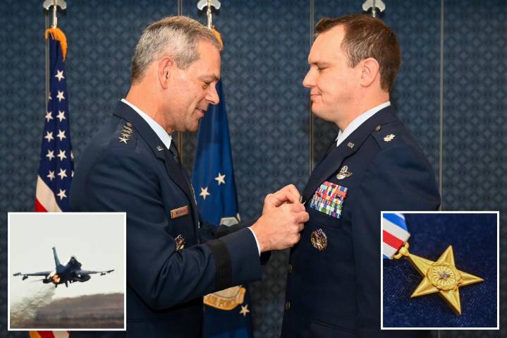 ‘Air Force F-16 commander William 'Skate' Parks earns rare Silver Star for Middle East mission