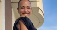Zoe Saldana Has Fans Calling 'Hot' In Sheer Black Top