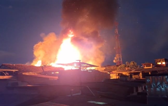 Activaron poderosa motobomba contra la estación de Policía en Balboa, Cauca