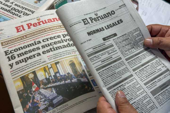 Estas son las normas legales más importantes del sábado 6 de diciembre del 2025