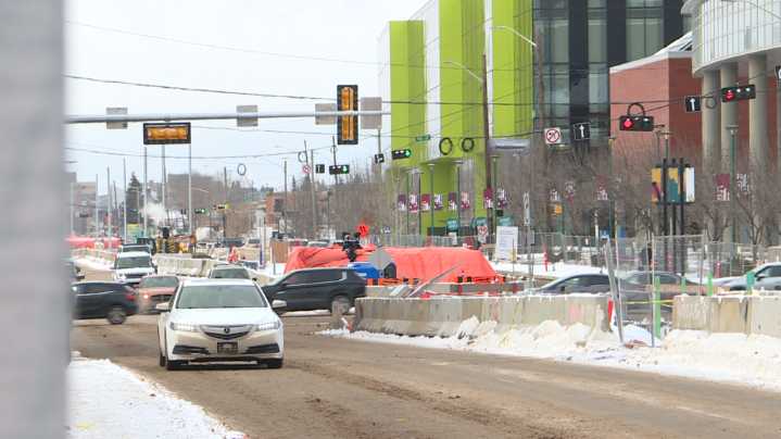 Valley Line West: 6 intersections along 104 Avenue reopen to multiple lanes
