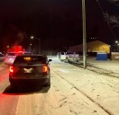 Driver on trail of destruction damages cars, runs over stop sign and takes out internet