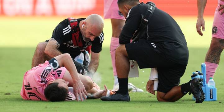 La fuerte patada de Cubas a Messi en la final de la MLS entre Inter Miami y Vancouver Whitecaps: el antecedente