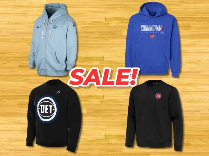 These Detroit Pistons sweatshirts are up to 60% off, but the deal ends at midnight