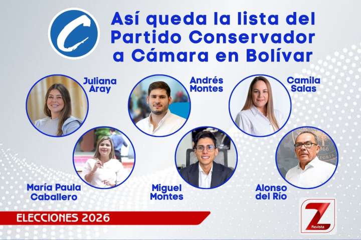 Así queda la lista del Partido Conservador a Cámara en Bolívar