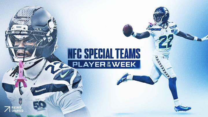 Seahawks Receiver Rashid Shaheed Named NFC Special Teams Player Of The Week