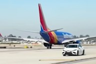 Security Guard Drove Car Onto Taxiway and Sped by Multiple Airplanes: Video