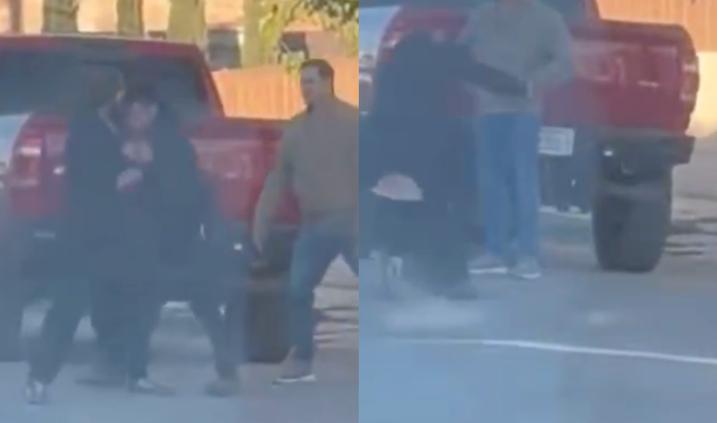 “Guamazos” en la Plutarco, captaron a dos pelando en plena calle🎦