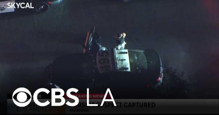 Suspect arrested after high-speed pursuit through San Gabriel Valley