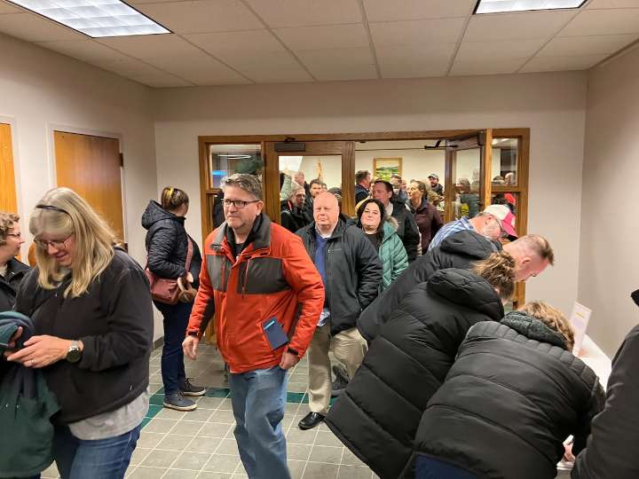 Huge crowd forces officials to reschedule data center meeting in Kent County