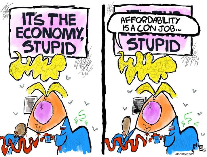 Cartoon: Con job president