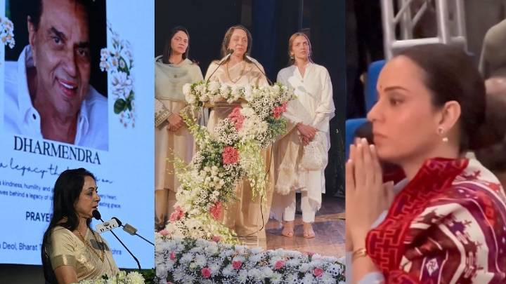 Dharmendra Prayer Meet: Hema Malini Says 'Main Bhavuk Ho Rahi', Kangana Ranaut, Amit Shah, Ravi Kishan & Others Pay Respect
