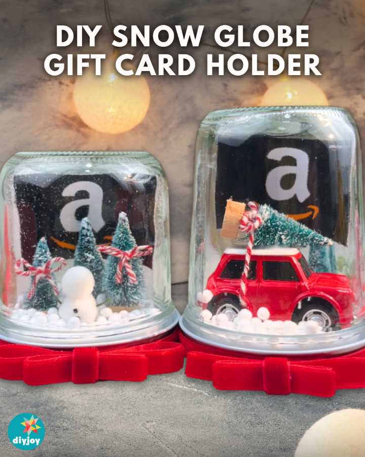 DIY Snow Globe Gift Card Holder