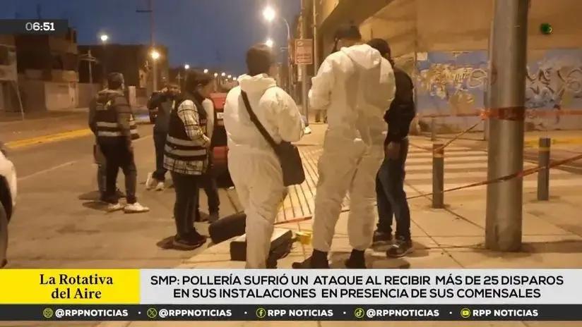PNP investiga feroz ataque armado contra pollería de SMP