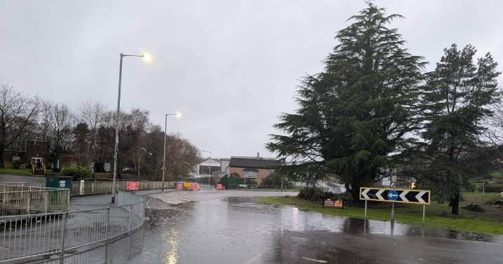 Major Swansea roundabout closes again after torrential downpours cause flooding