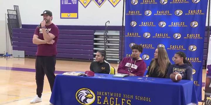 Brentwood High School’s Demeterius Thompson signs Letter of Intent to Boston College