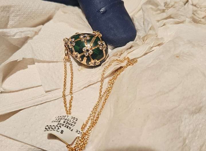 Fabergé pendant swallowed by suspect recovered after six