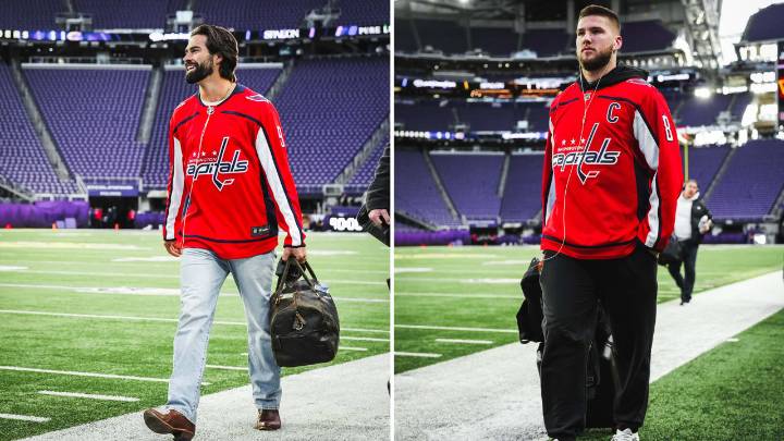 Commanders rock Capitals sweaters at away game