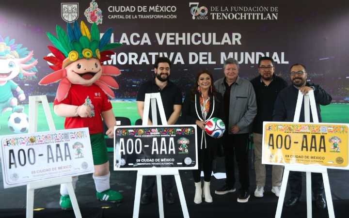 Placas vehiculares CDMX del Mundial 2026: precio y cómo conseguirlas