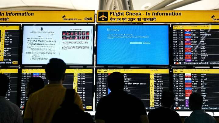 Microsoft outage: Bengaluru airport operations hit as 42 IndiGo flights cancelled, passengers affected