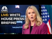 LIVE: White House press secretary Karoline Leavitt holds a briefing with reporters