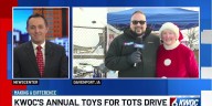Checking in on the Toys for Tots drive with Mrs. Claus