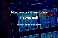 Powerball en vivo: resultados y números ganadores del sábado 13 de diciembre de 2025
