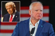 Tim Walz 'deeply concerned' about people shouting 'r-word' driving by his home after Trump