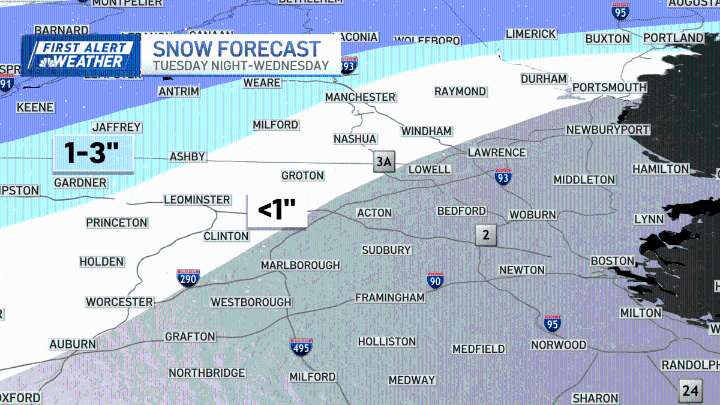 Snow storm tomorrow in New England, wintry mix to the south