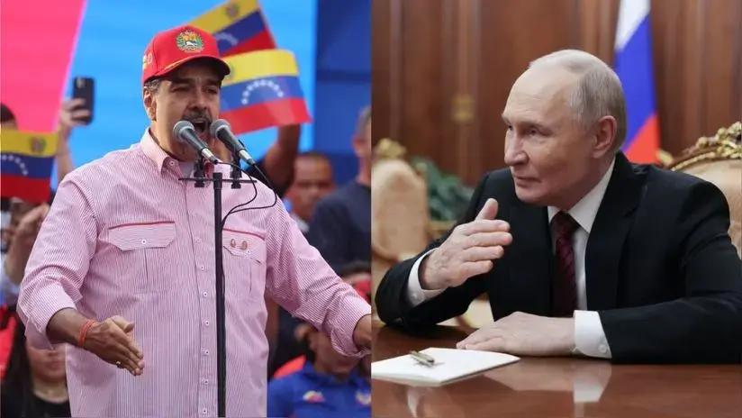 Vladímir Putin expresa su apoyo a Nicolás Maduro en una conversación telefónica en medio de tensiones con EE.UU.