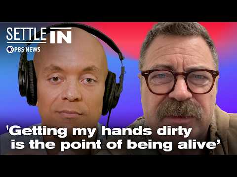 "Getting my hands dirty is the whole point of being alive." Nick Offerman says