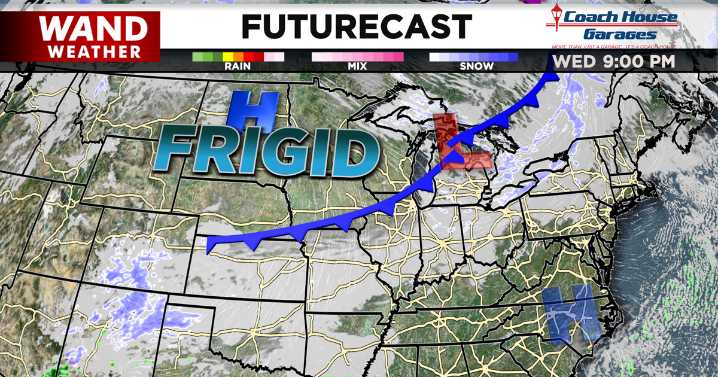 Mild today, frigid tonight