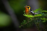 Songbirds swap colorful plumage genes across species lines among their evolutionary neighbors