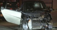 2 women, 2 police officers taken to hospital after Smart car "T