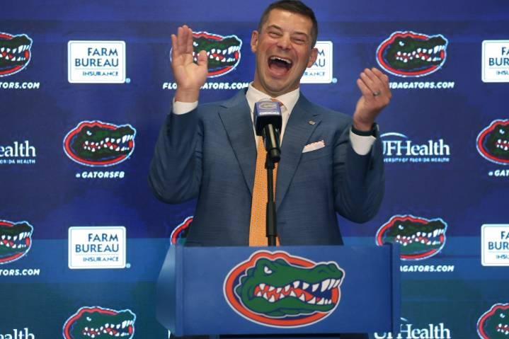 Pictures: Jon Sumrall introduced as new UF football coach