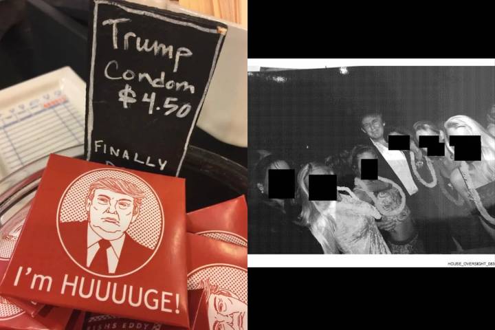 Demócratas publican fotos de Trump rodeado de mujeres en la mansión Epstein