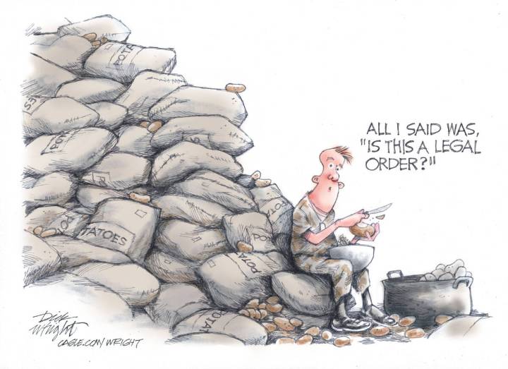 CARTOONS: This private learned the hard way