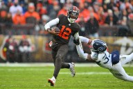 Browns quarterback Shedeur Sanders reveals if he was wearing a thong against the Titans