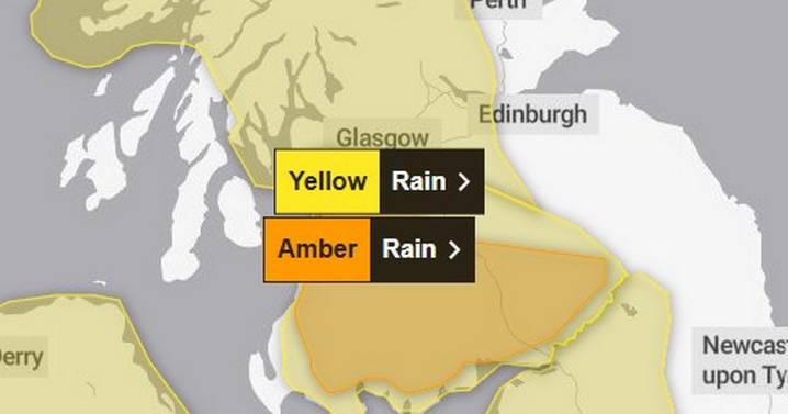 Exact time heavy rain to hit Glasgow today as Met Office issues yellow warning