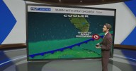 South Florida seeing cooler temperatures ahead of increasing rain chances by end of the weekend
